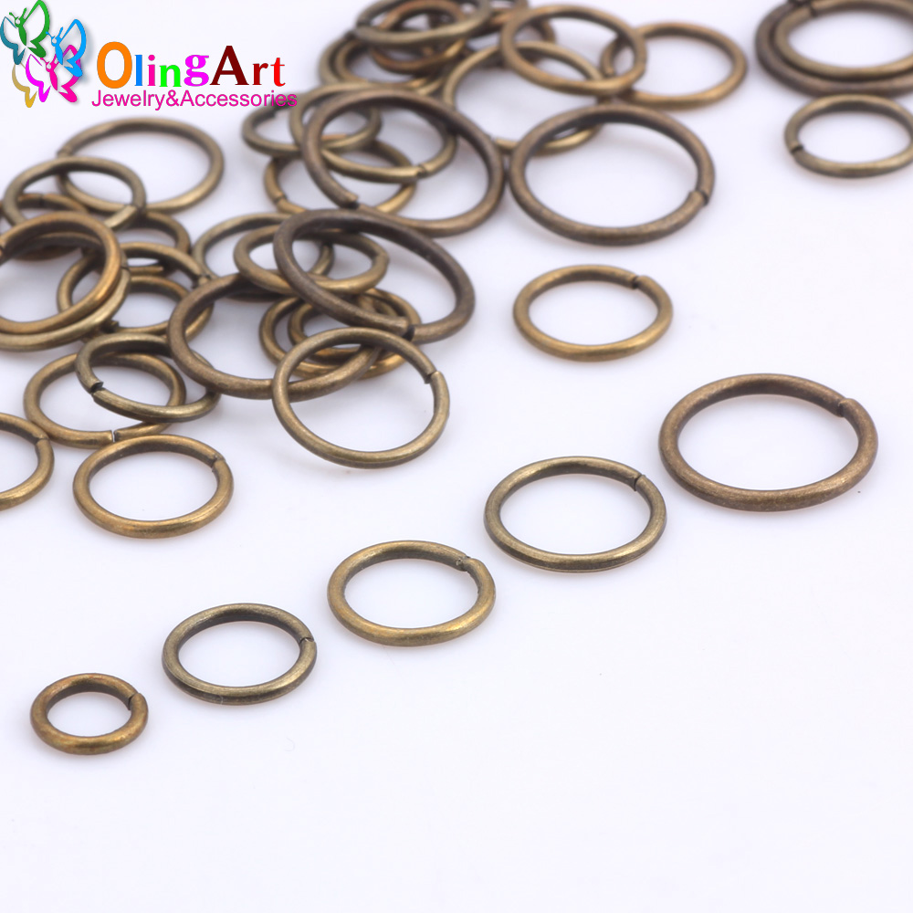 Jump Ring Assorted - OlingArt Plating Brons Jump Ring 6mm/8mm/9mm/10mm/12mm