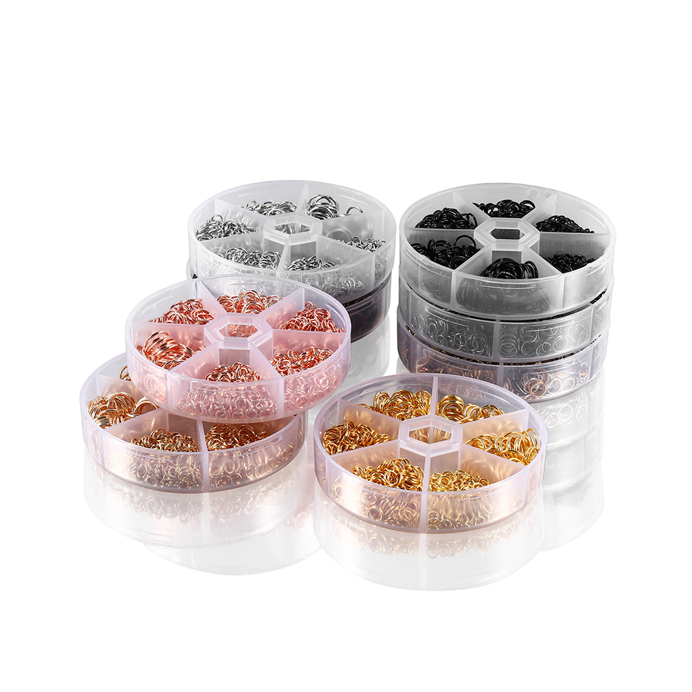 Jump Ring Assorted - 1 Box Goud Oud Brons Gemengde