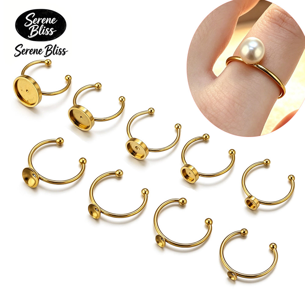 10 stuks roestvrijstalen ronde - Jewelry Making With Stones recensie en prijs