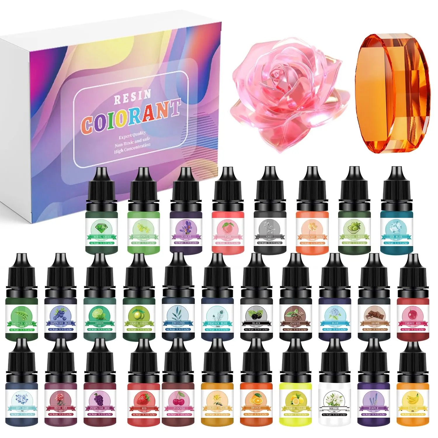 30 Kleuren 5 ml Epoxyhars Pigm - Jump Ring Assorted recensie en prijs