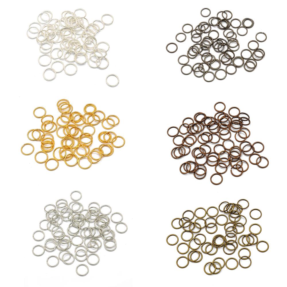 Jump Ring Assorted - 50-500 Stuks 3-18Mm Lus Sleutel Split