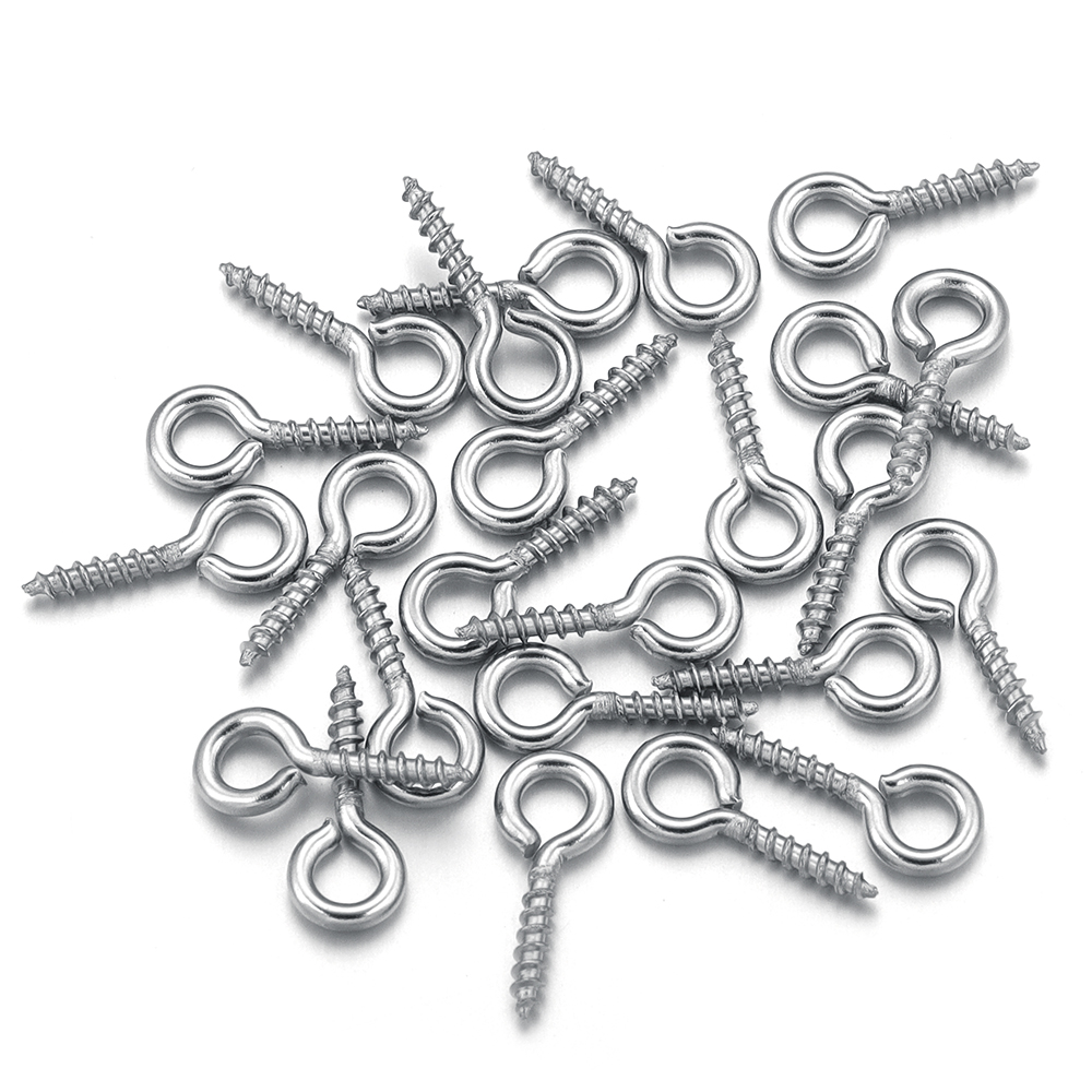 Jewelry Making Wire - 100 stks/partij Rvs Mini Schroef Eye