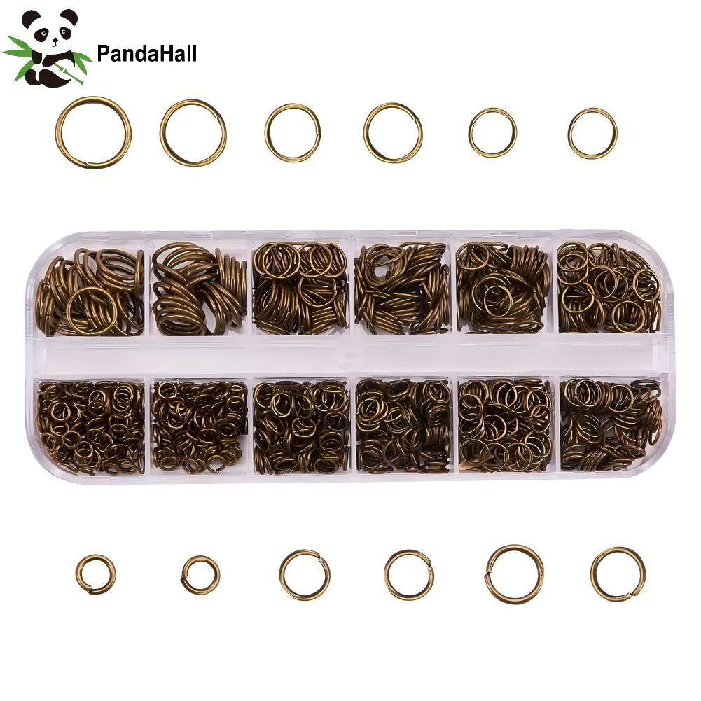 Jump Ring Assorted - PandaHall Ongeveer 1000 stuks ijzeren ringetjes