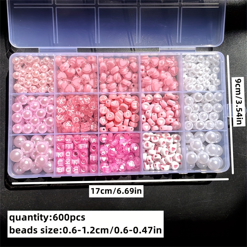 10-delige roze alfabetdoos, ac - Jewelry Making Online recensie en prijs