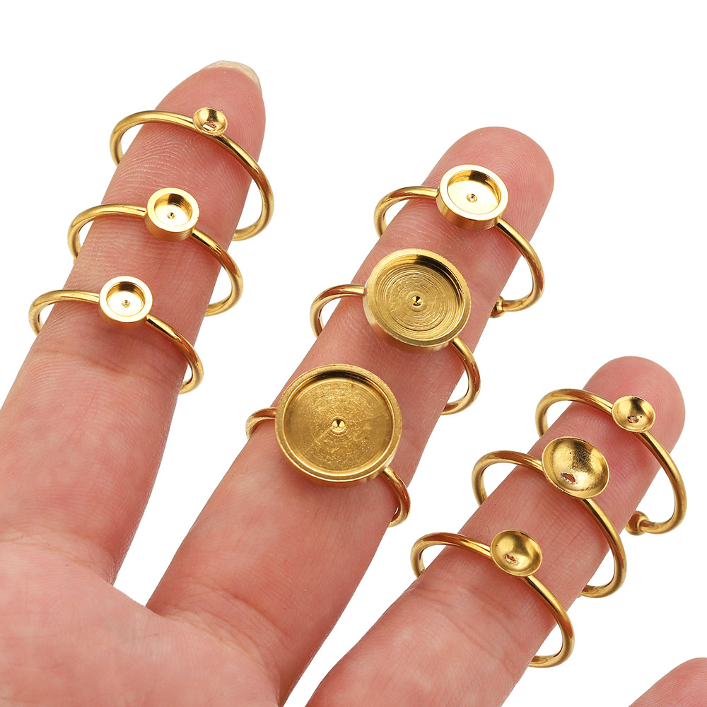 10 stuks roestvrijstalen ronde - Jewelry Making With Stones recensie en prijs