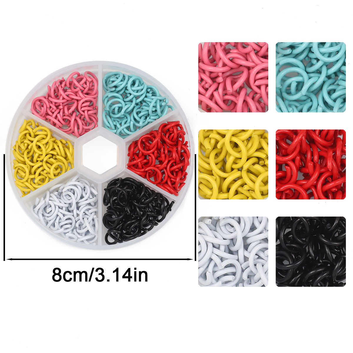87g Kleurrijke Gemengde Kleure - Jump Ring Assorted recensie en prijs
