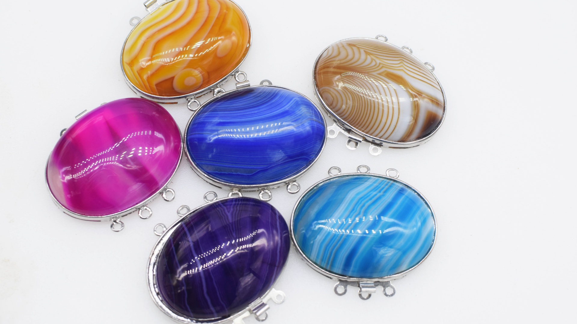 1 Stuk Multicolor Agaat Platte - Jewelry Making With Stones recensie en prijs