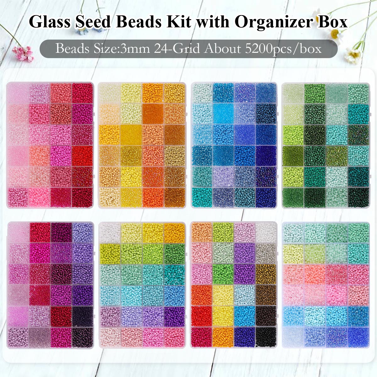 5200 stuks 3mm glazen seed bea - Jewelry Making Online recensie en prijs
