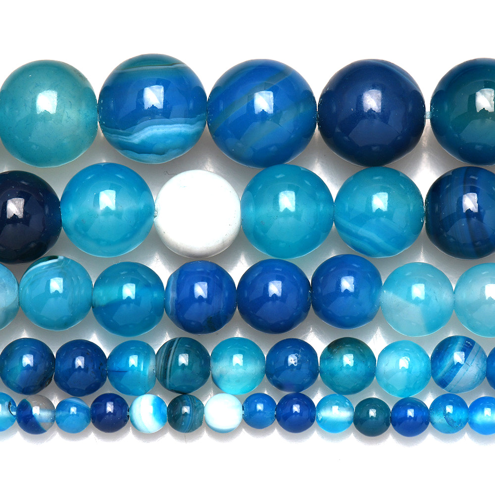 Natuursteen Gestreepte Blauwe  - Jewelry Making With Stones recensie en prijs