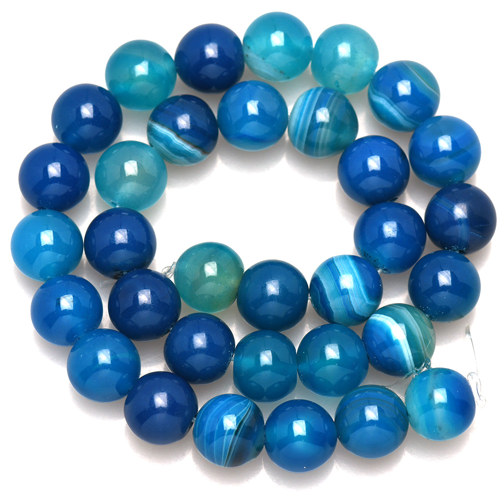 Natuursteen Gestreepte Blauwe  - Jewelry Making With Stones recensie en prijs