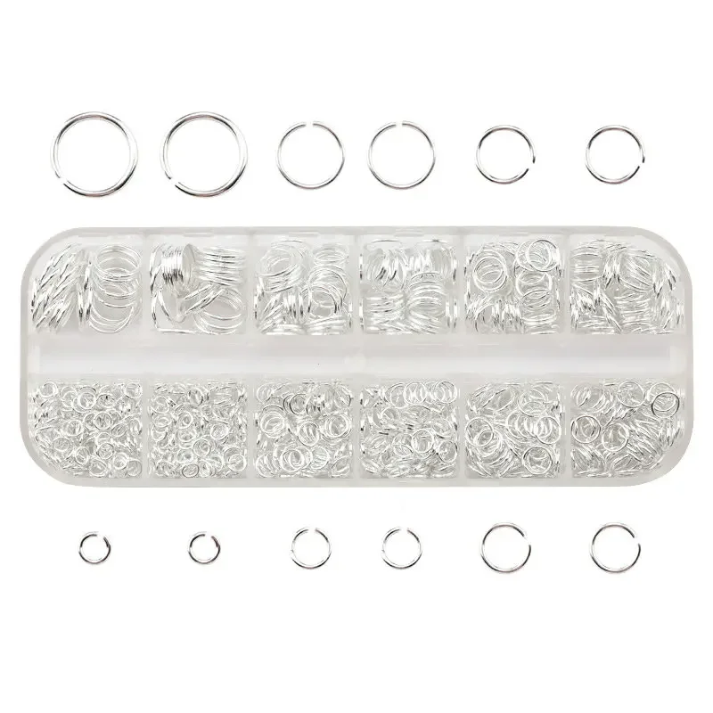 1050 stuks 0,7 mm verzilverde  - Jump Ring Assorted recensie en prijs