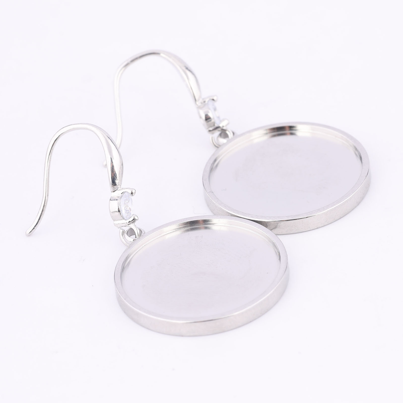 6pcs Rvs Fit 20mm Cabochon Oor - Jewelry Making With Stones recensie en prijs