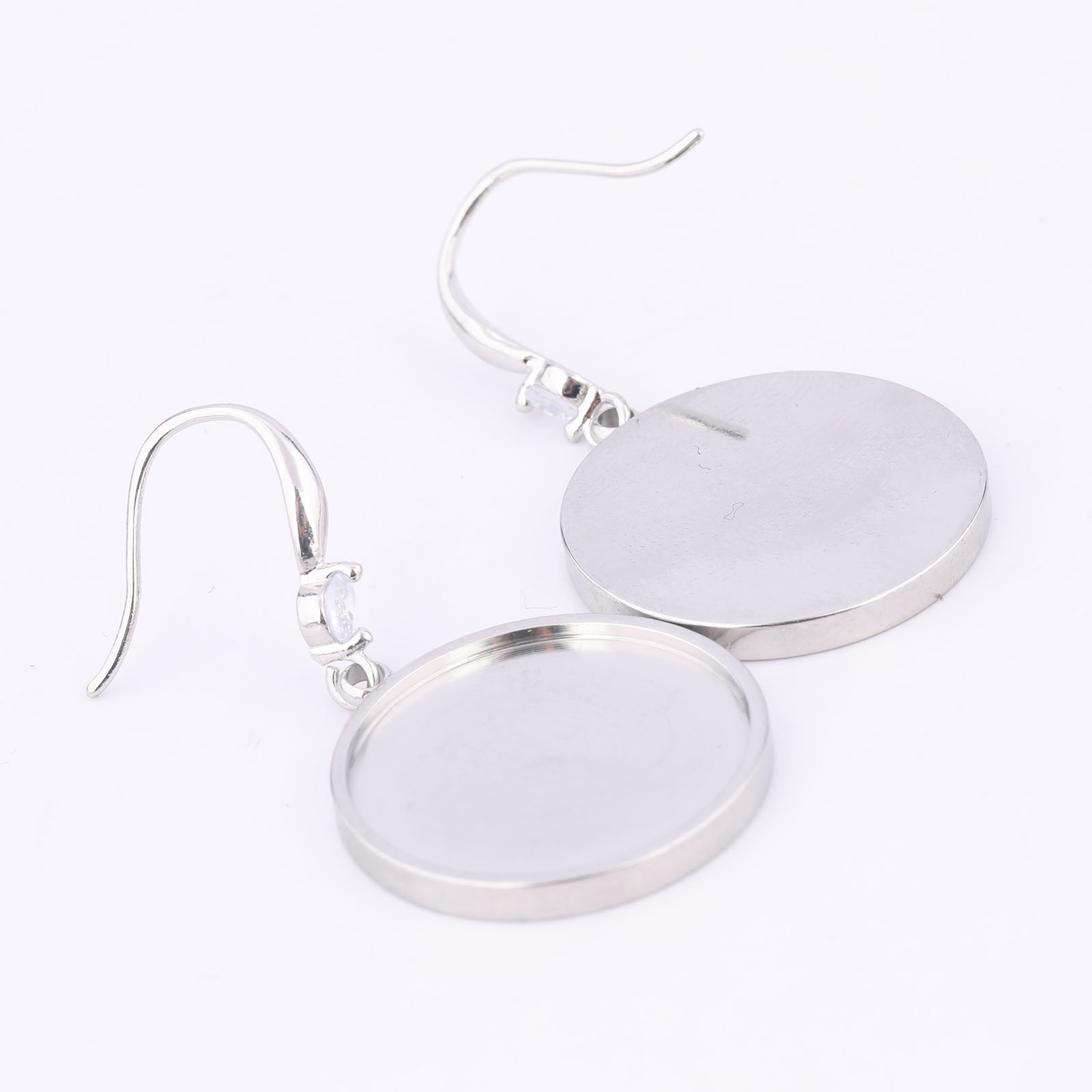 6pcs Rvs Fit 20mm Cabochon Oor - Jewelry Making With Stones recensie en prijs