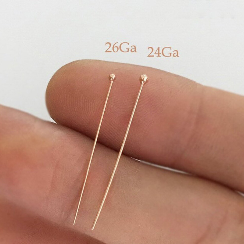 14K Rosegoud Gevulde Balhoofds - Jewelry Making Wire recensie en prijs