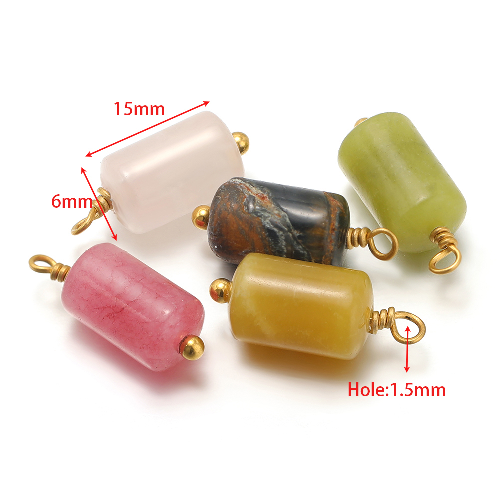 10 stuks roestvrij staal natuu - Jewelry Making With Stones recensie en prijs
