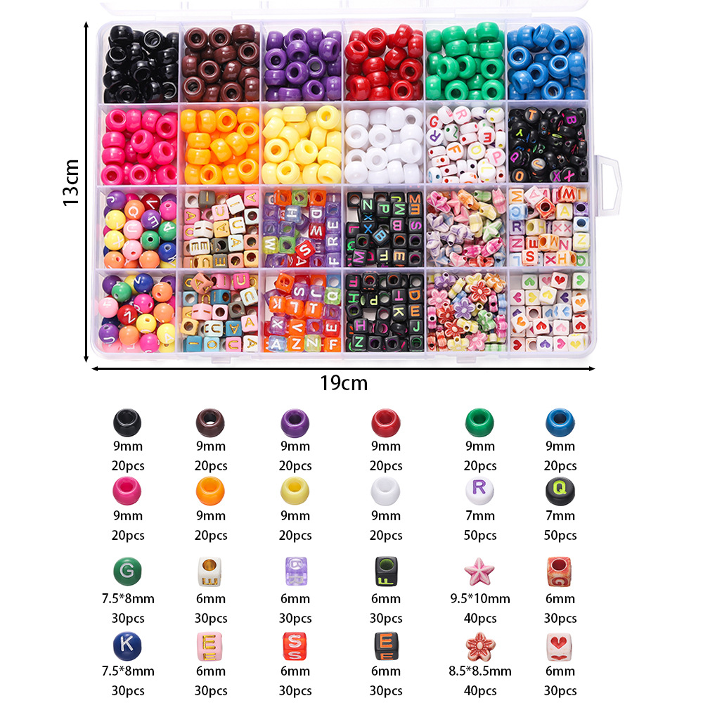 1 doos kleurrijke acryl pony k - Jewelry Making Online recensie en prijs